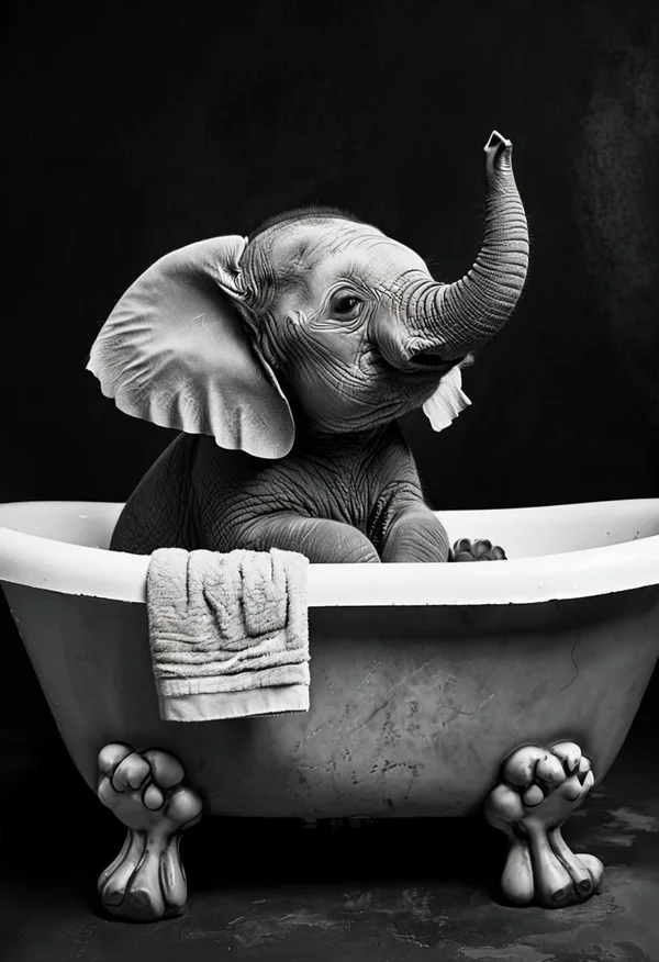 Elephant's Bath Time
