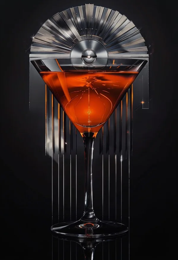 Crimson Cocktail Elegance