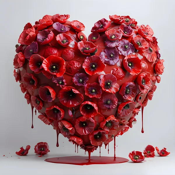 Crimson Heart Bloom