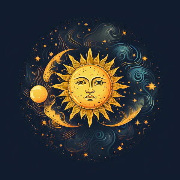 Celestial Sun Face