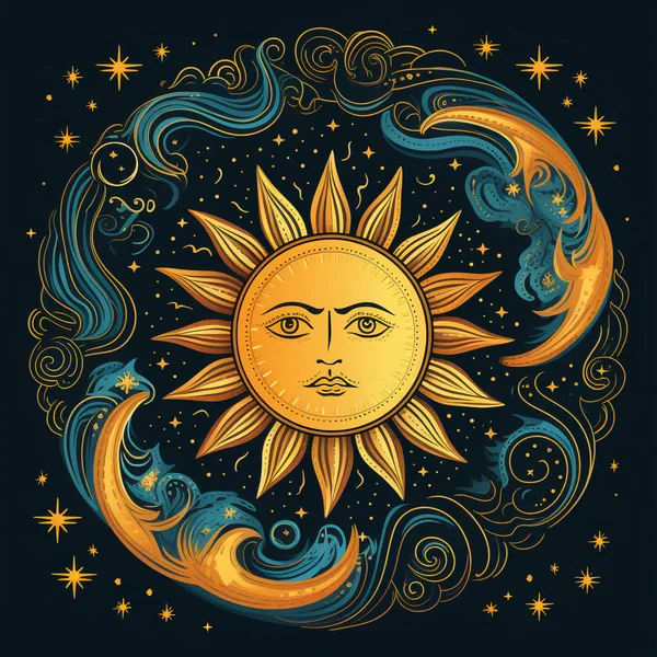 Celestial Sun Face