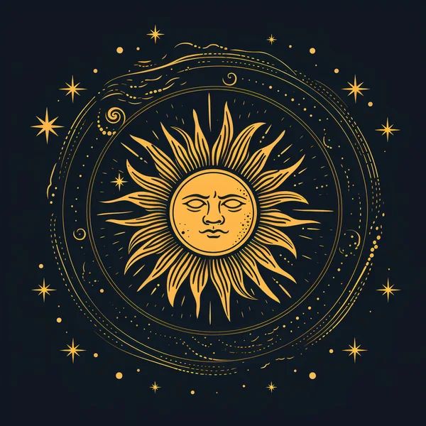 Celestial Sun Face