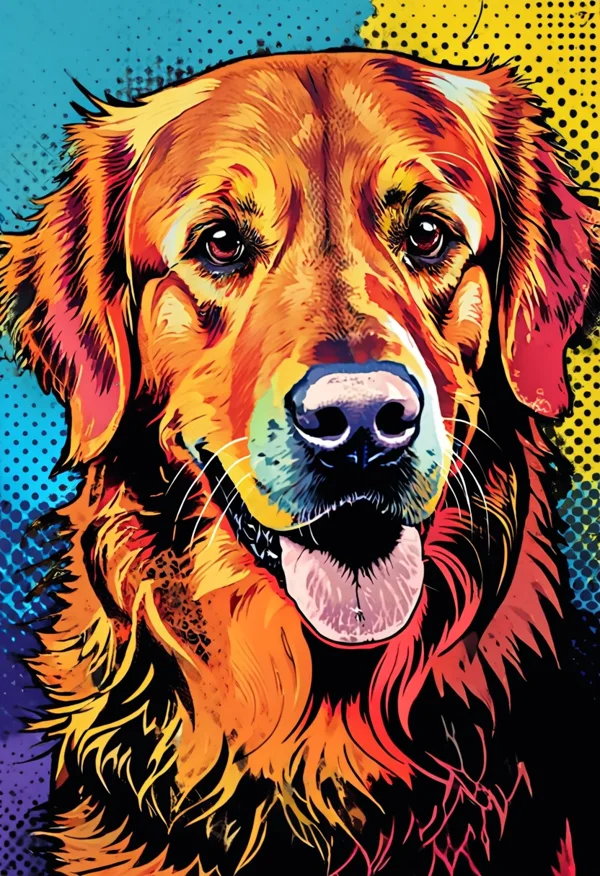 Vibrant Golden Retriever