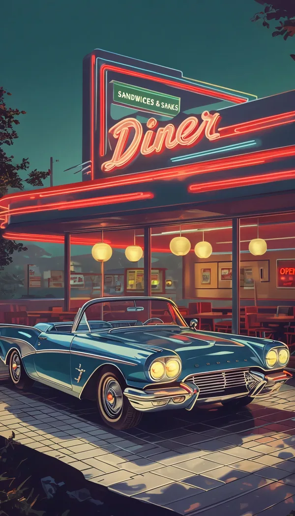 Neon Diner Dreams