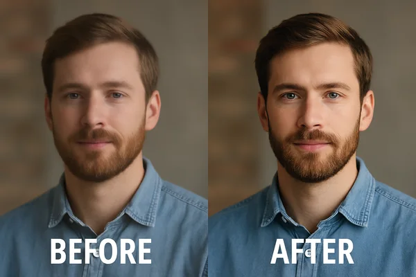 Transformation Portrait Diptych