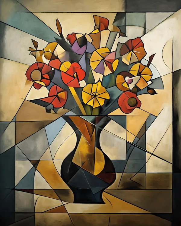 Cubist Floral Arrangement