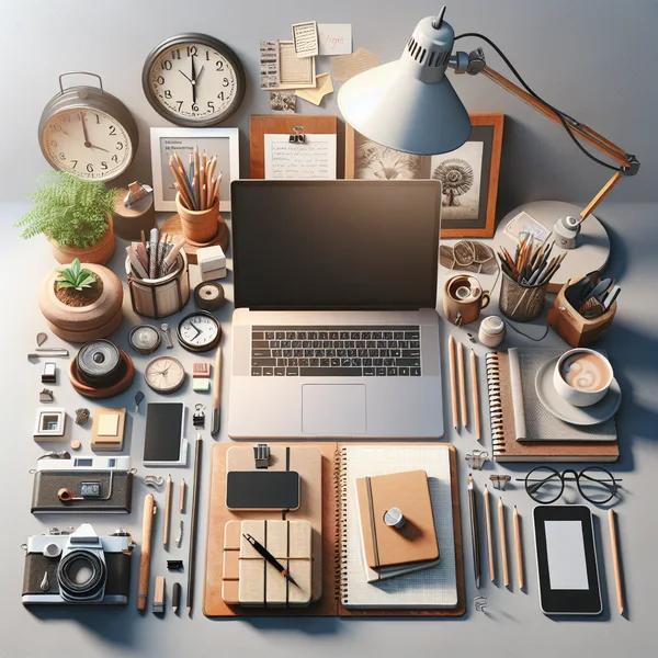 Creative Workspace Flat Lay